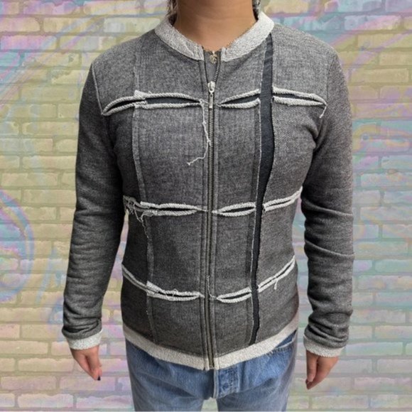 Retro BAR by Meliz Kozan Grunge Zip Up Hoodie - Picture 1 of 3